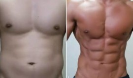25岁小伙坚持减脂四个月的体型变化