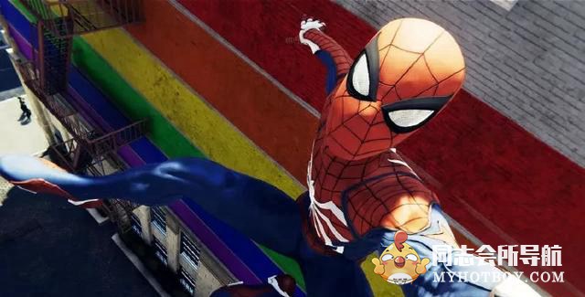PS4《漫威蜘蛛侠》有个彩虹景点 时尚型男 第4张